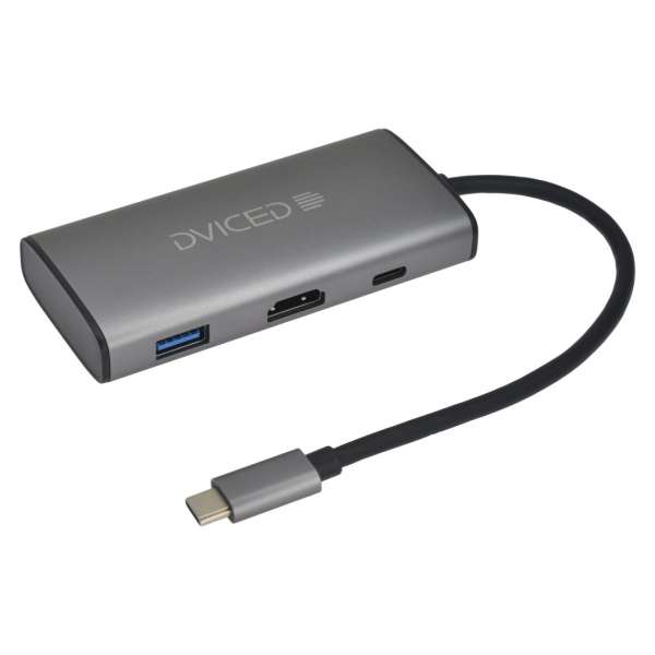 Dviced DV300001 Type-C 6-in-1 HUB Gray
