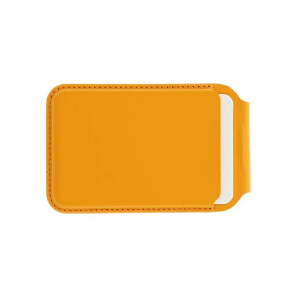 Dviced Leather magsafe foldable cardholder Orange