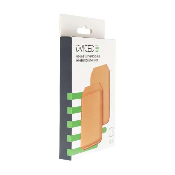 Dviced Leather magsafe foldable cardholder Orange