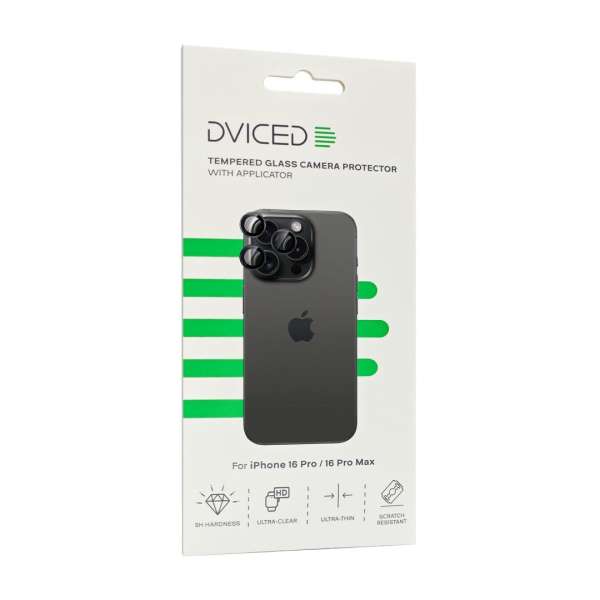 Dviced Dviced Tempered glass camera protector for iPhone 16 Pro/16 Pro Max with applicator