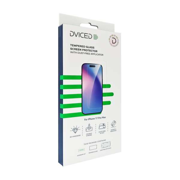 Dviced Dviced Tempered glass screen protector for iPhone 17 Pro Max with dust-free applicator