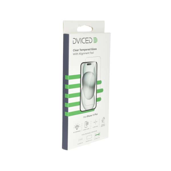 Dviced iPhone 15 Plus Screen Protector with Applicator Clear