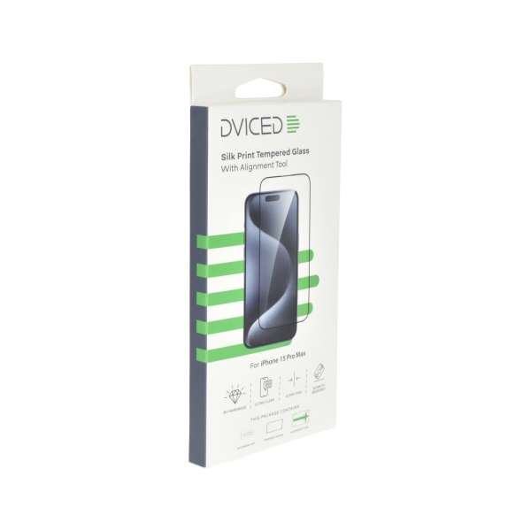 Dviced iPhone 15 Pro Max Screen Protector with Applicator Silk Print