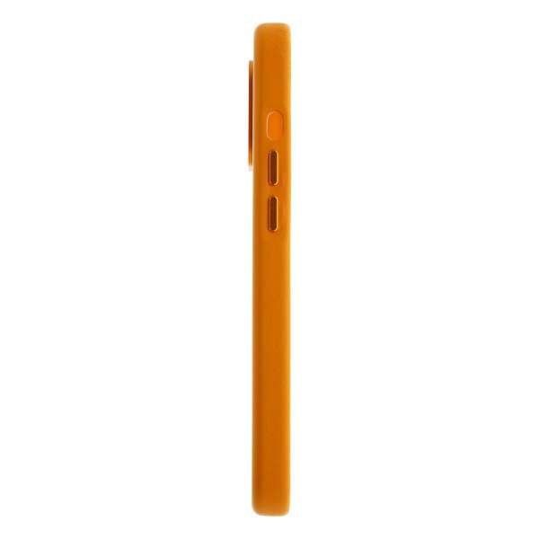 Dviced Leather case with magsafe for iPhone 15 Orange
