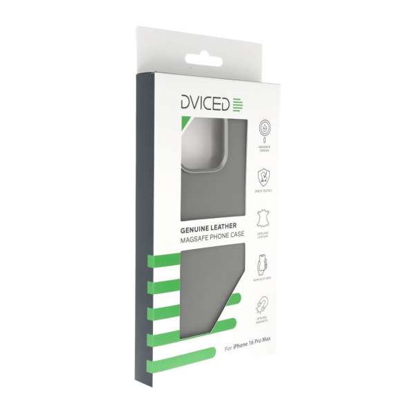 Dviced Leather case with magsafe for iPhone 16 Pro Max Grey