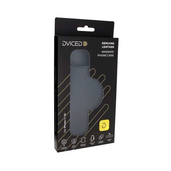 Dviced Leather MagSafe case for iPhone Air Black
