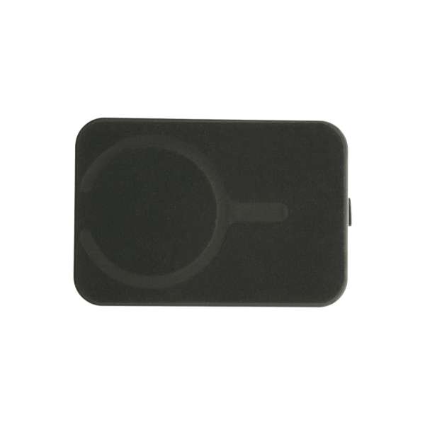Dviced Leather magsafe foldable cardholder and stand Black