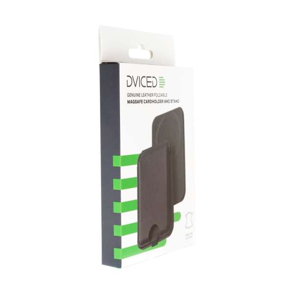 Dviced Leather magsafe foldable cardholder and stand Blue