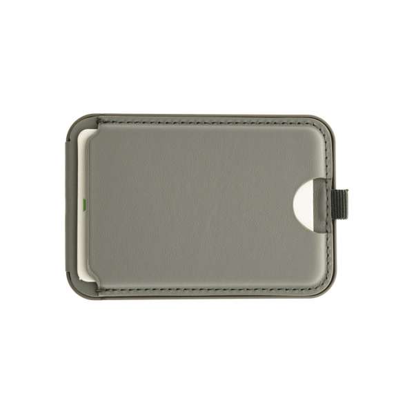 Dviced Leather magsafe foldable cardholder and stand Grey