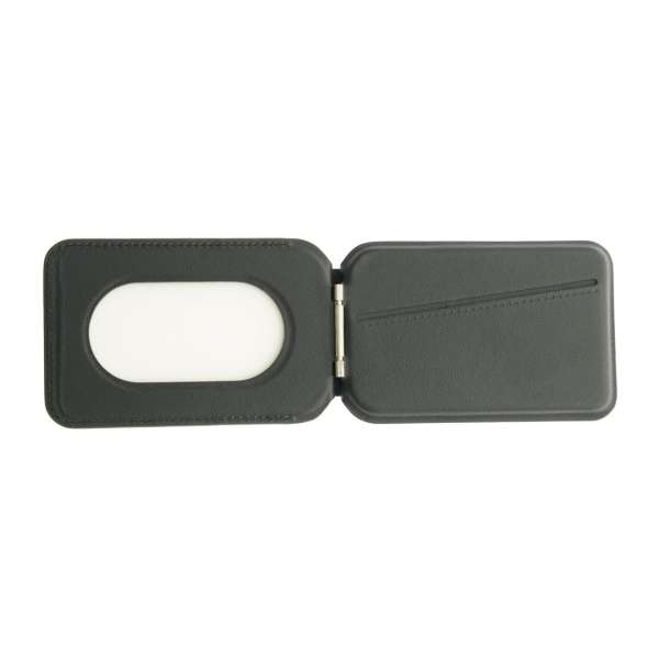 Dviced Leather magsafe foldable cardholder Black
