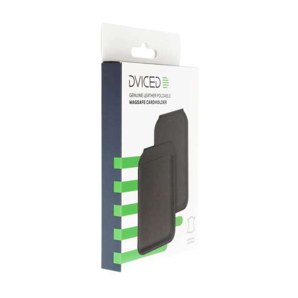 Dviced Leather magsafe foldable cardholder Black