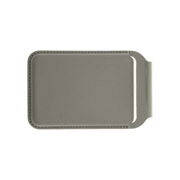 Dviced Leather magsafe foldable cardholder Grey