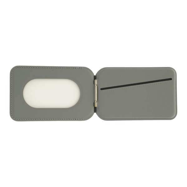 Dviced Leather magsafe foldable cardholder Grey