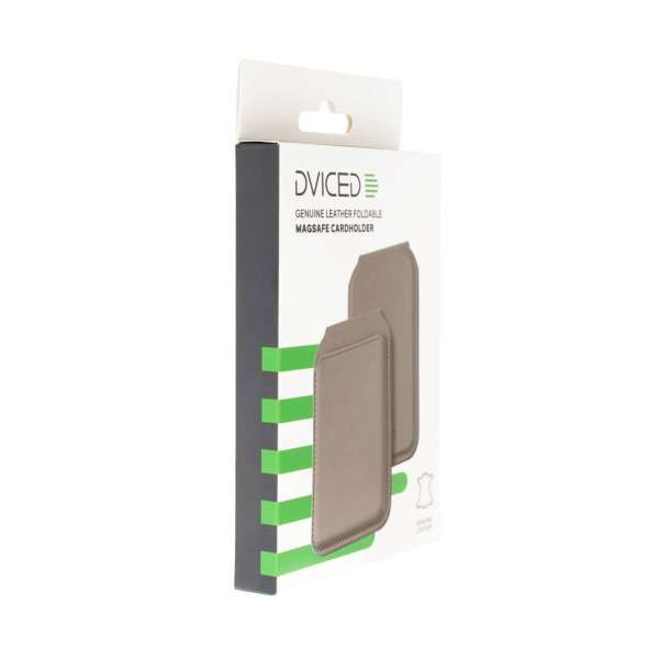 Dviced Leather magsafe foldable cardholder Grey