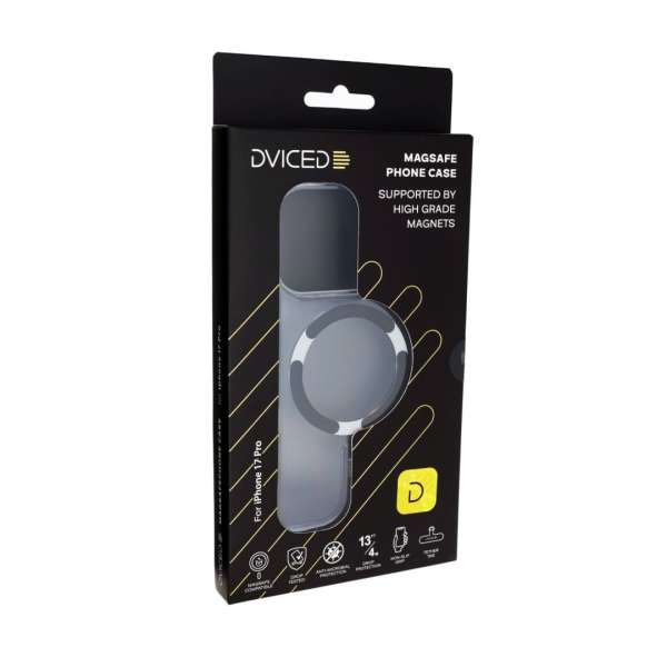 Dviced MagSafe case for iPhone 17 Pro Clear Black