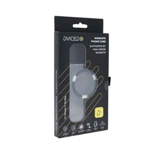Dviced MagSafe case for iPhone 17 Pro Max Clear Black