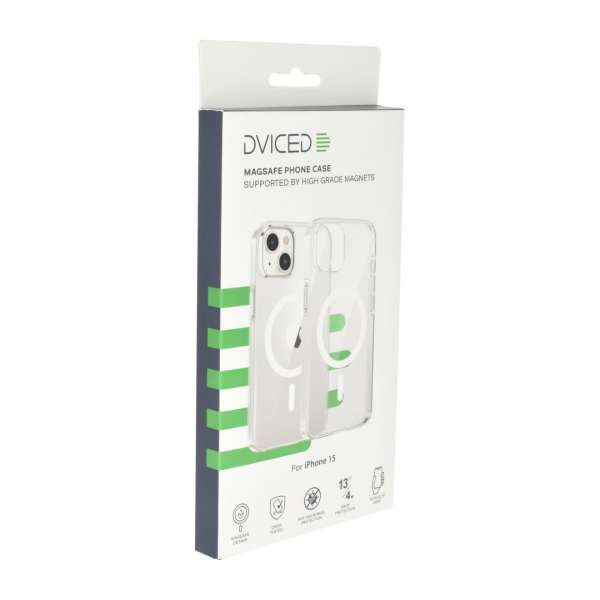 Dviced Magsafe iPhone 15 Clear case White