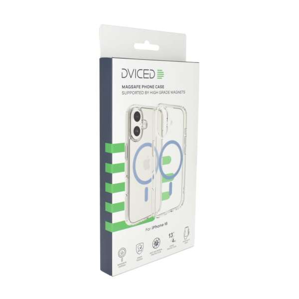 Dviced Magsafe iPhone 16 clear case Blue