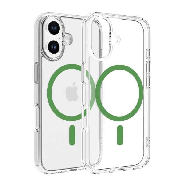 Dviced Magsafe iPhone 16 clear case Green