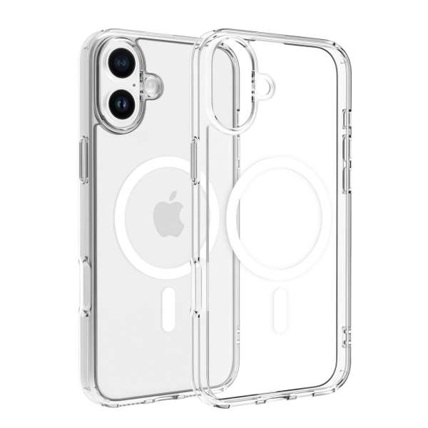 Dviced Magsafe iPhone 16 Plus clear case White