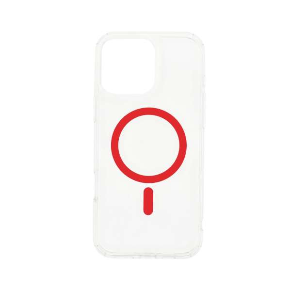 Dviced Magsafe iPhone 16 Pro clear case Red
