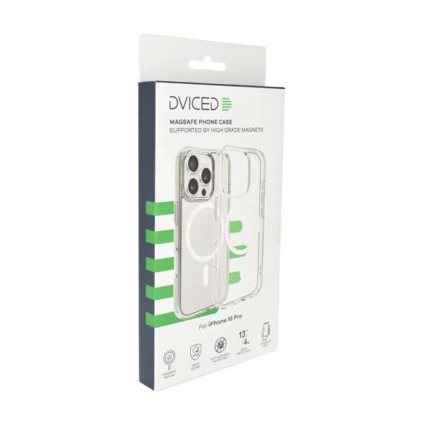 Dviced Magsafe iPhone 16 Pro clear case White