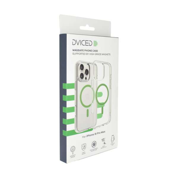 Dviced Magsafe iPhone 16 Pro Max clear case Green