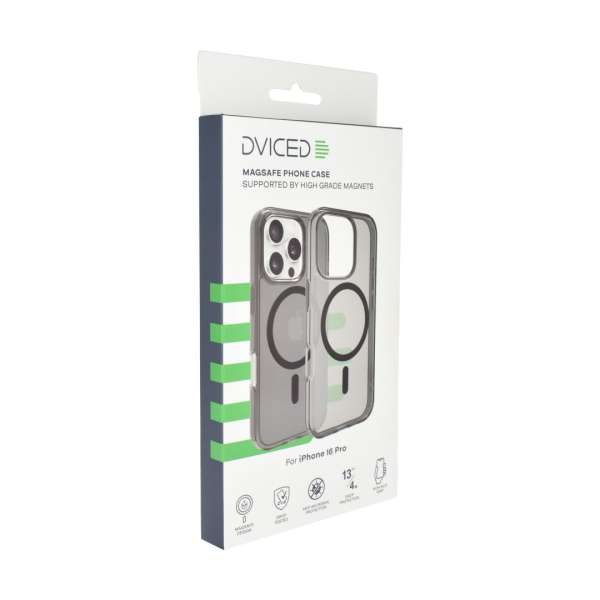 Dviced Magsafe iPhone 16 Pro smoke case Black