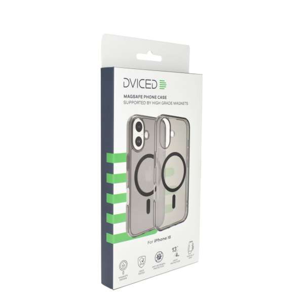Dviced Magsafe iPhone 16 smoke case Black