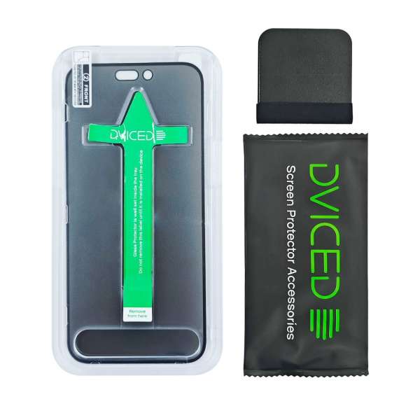 Dviced Privacy tempered glass screen protector edge to edge for iPhone 16 Pro with applicator