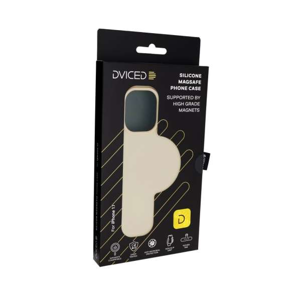 Dviced Silicone MagSafe case for iPhone 17 Beige