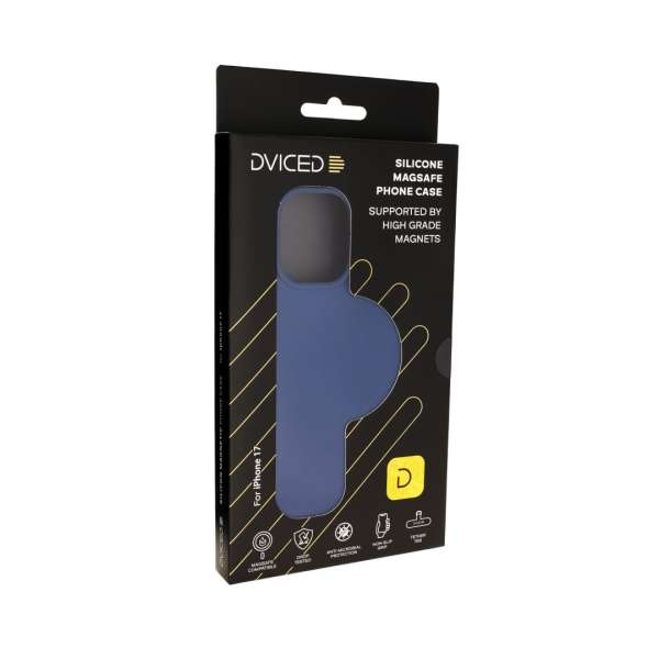 Dviced Silicone MagSafe case for iPhone 17 Blue