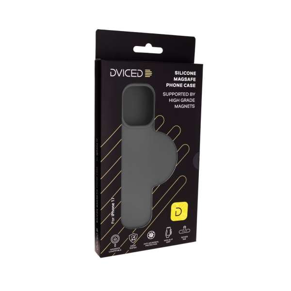 Dviced Silicone MagSafe case for iPhone 17 Grey