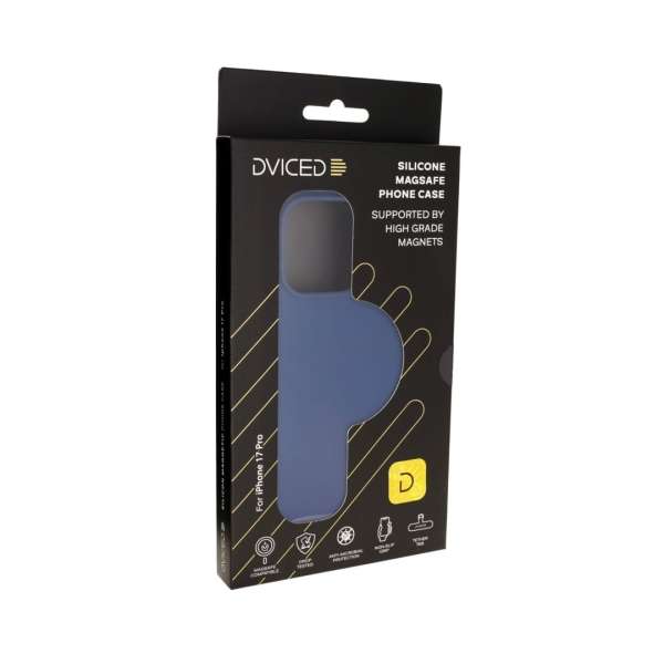 Dviced Silicone MagSafe case for iPhone 17 Pro Blue
