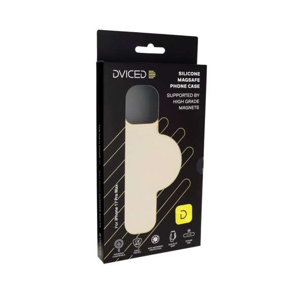 Dviced Silicone MagSafe case for iPhone 17 Pro Max Beige