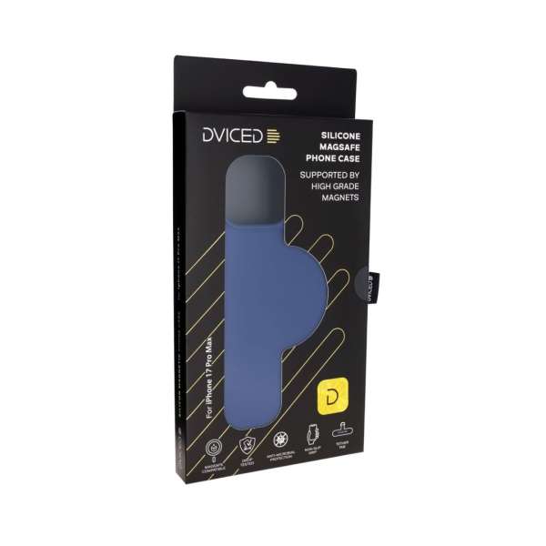 Dviced Silicone MagSafe case for iPhone 17 Pro Max Blue