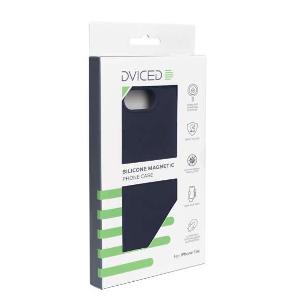 Dviced Silicone Magsafe iPhone 16e case Blue