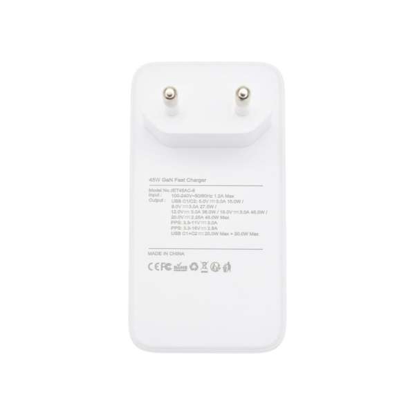 Dviced Slim Wall charger 45W GaN EU White