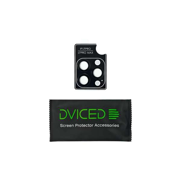 Dviced Tempered glass camera protector for iPhone 17 Pro/17 Pro Max with applicator