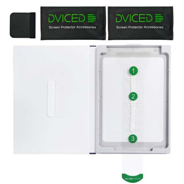 Dviced Tempered glass screen protector for iPad Pro 13-inch with dust free-applicator