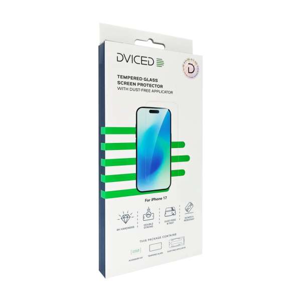 Dviced Tempered glass screen protector for iPhone 17