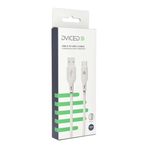 Dviced USB-A to USB-C cable 1,25m White