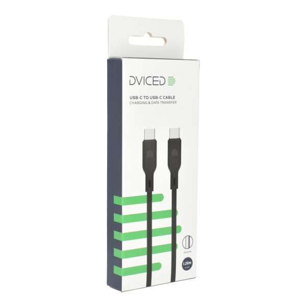 Dviced USB-C to USB-C Cable 1,25m Black