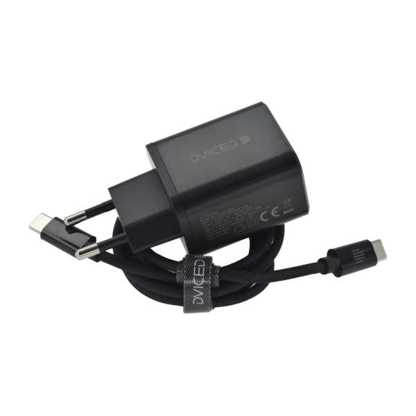 Dviced Wall Charger 35W and 1,25m cable GaN EU Black
