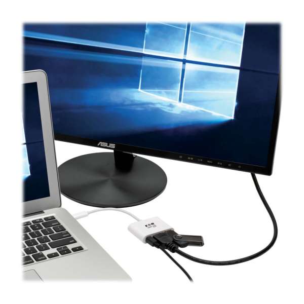 EATON Tripplite Series USB-C to HDMI Adapter with USB-A Port White