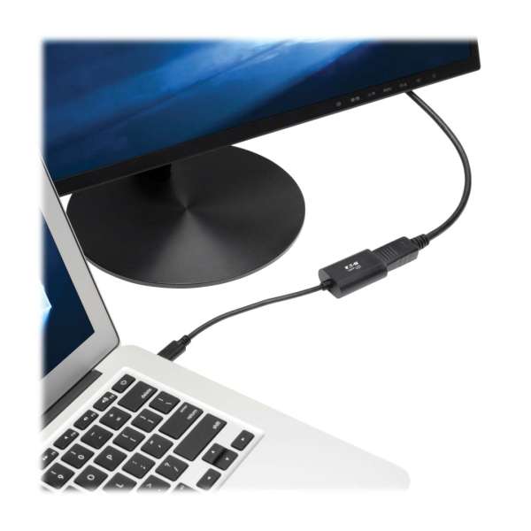 EATON Tripplite Series USB-C to Displayport 4K 60Hz Adapter Black
