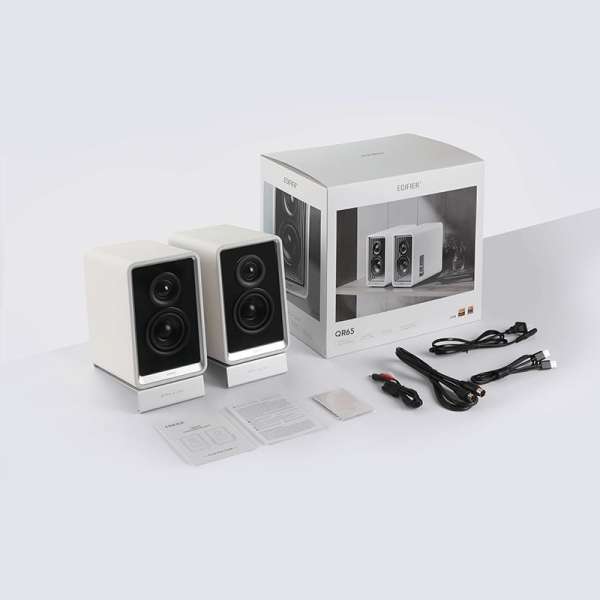 Edifier QR65 Desktop Active Monitor with GaN Charger White