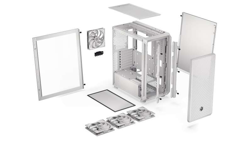 Endorfy Arx 500 ARGB Tempered Glass White