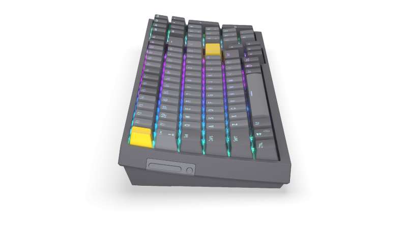 Endorfy Celeris 1800 Wireless Bluetooth Yellow Switch Mechanical Keyboard Black US