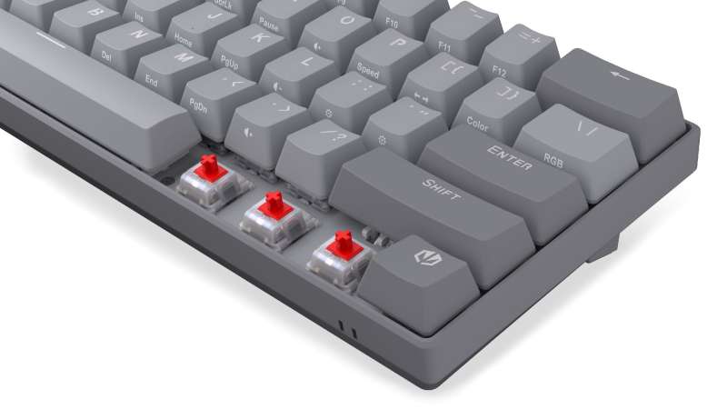 Endorfy Thock V2 Compact Red Switch Mechanical Keyboard Grey US